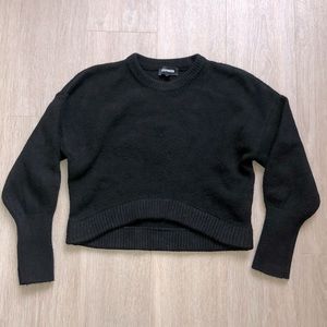 Express, Hi-Low in front, Sweater, Black , XS , Cozy, Soft, Fuzzy